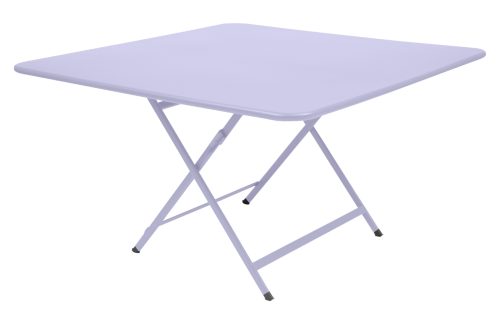 Fialový kovový skládací stůl Fermob Caractére 128 x 128 cm Fermob