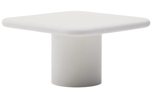 Bílý cementový zahradní jídelní stůl Kave Home Addaia 135 x 135 cm Kave Home