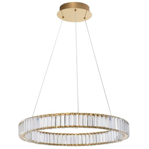 Zlaté skleněné závěsné LED světlo Nova Luce Aurelia 60 cm Nova Luce