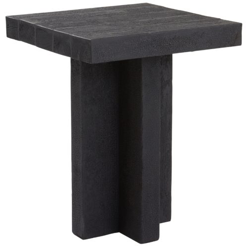 Jotex Černý dřevěný odkládací stolek HEKLA 40 x 40 cm Jotex