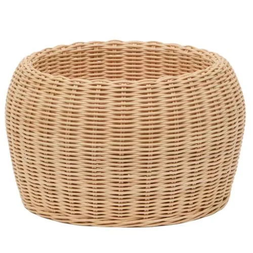 Ratanový dekorativní koš Kave Home Zilna ⌀ 31 cm