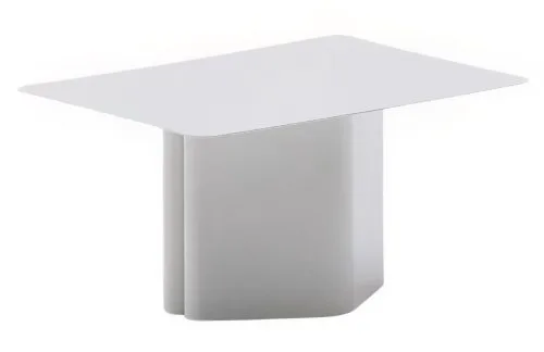 Šedý kovový konferenční stolek Kave Home Arvin 70 x 52 cm
