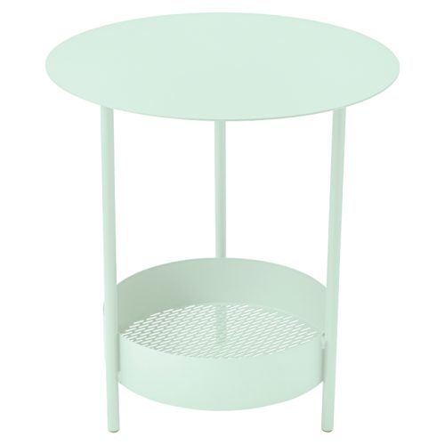 Mátově zelený kovový zahradní odkládací stolek Fermob Salsa 50 cm Fermob