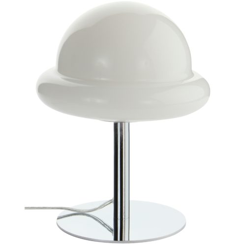Jotex Bílá skleněná stolní lampa BUBBA Jotex