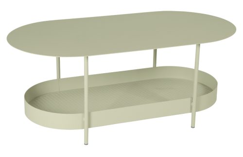 Světle zelený kovový zahradní konferenční stolek Fermob Salsa 113 x 58 cm Fermob