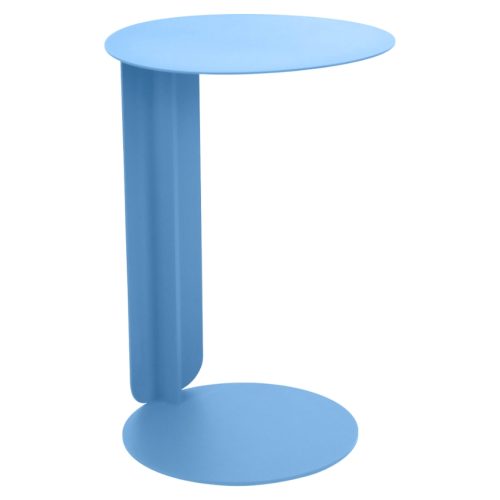 Světle modrý kovový zahradní odkládací stolek Fermob Bebop 40 cm Fermob