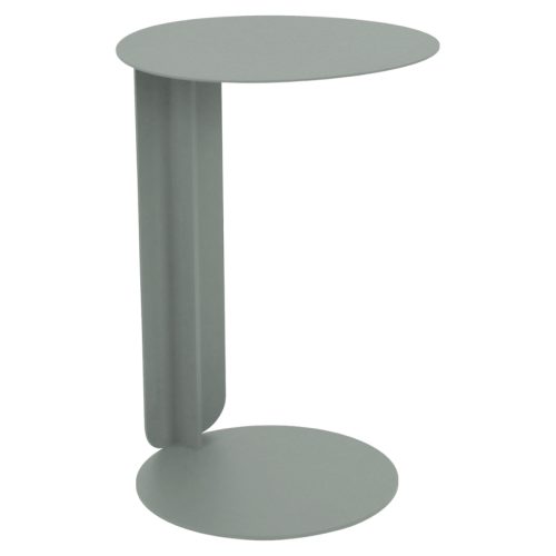 Popelavě šedý kovový zahradní odkládací stolek Fermob Bebop 40 cm Fermob