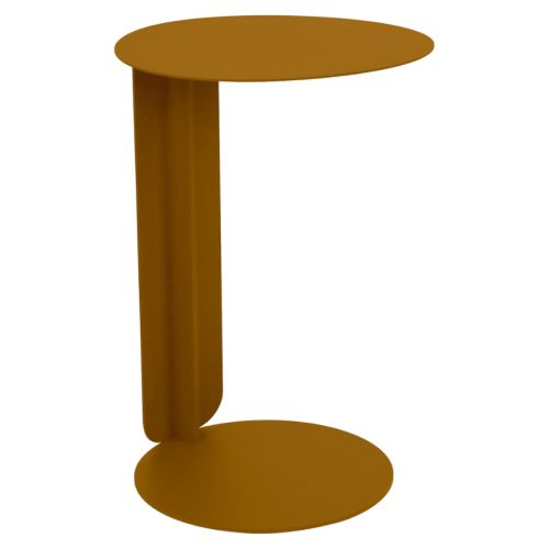 Hnědý kovový zahradní odkládací stolek Fermob Bebop 40 cm Fermob