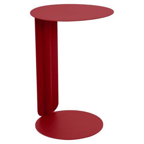 Červený kovový zahradní odkládací stolek Fermob Bebop 40 cm Fermob