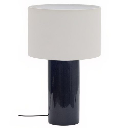 Tmavě modrá keramická stolní lampa Kave Home Toneric Kave Home