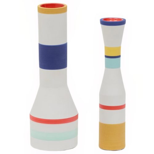 Set dvou barevných kermických váz Kave Home Elumi Kave Home