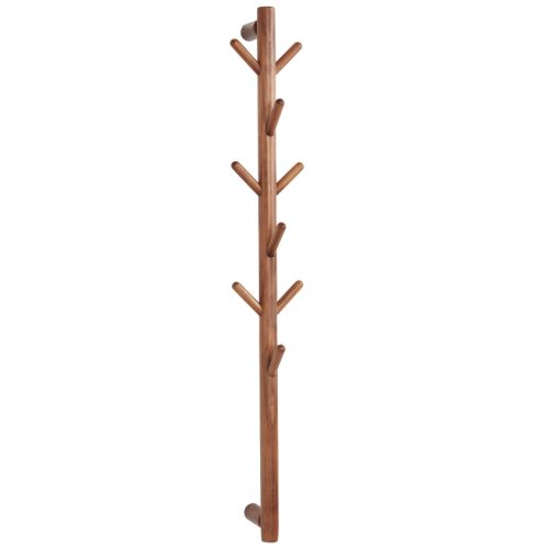 Jotex Tmavý dřevěný nástěnný věšák EDDISON 100 cm Jotex