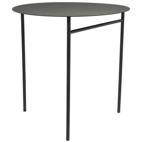 Zone Denmark Černý kovový zahradní skládací stůl Disc 70 cm Zone Denmark