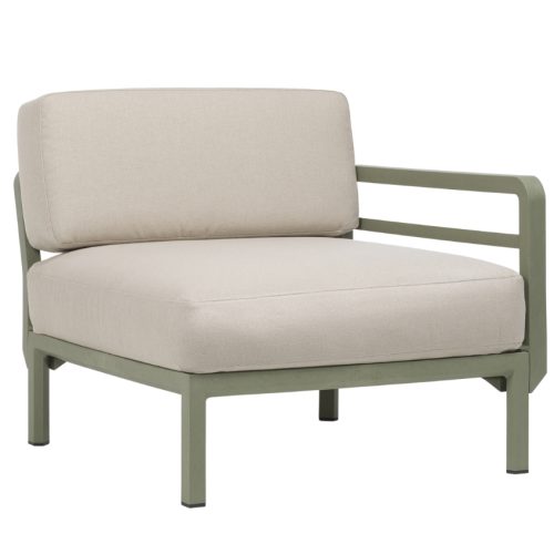 Nardi Béžový zahradní koncový modul Maximo se zelenou podnoží Nardi