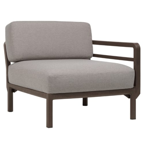 Nardi Šedý zahradní koncový modul Maximo s hnědou podnoží Nardi