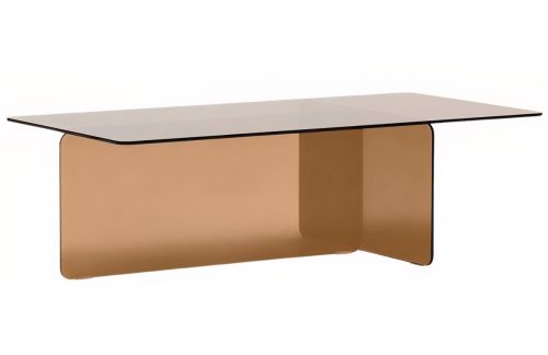 Hnědý skleněný konferenční stolek Kave Home Zaren 120 x 60 cm Kave Home