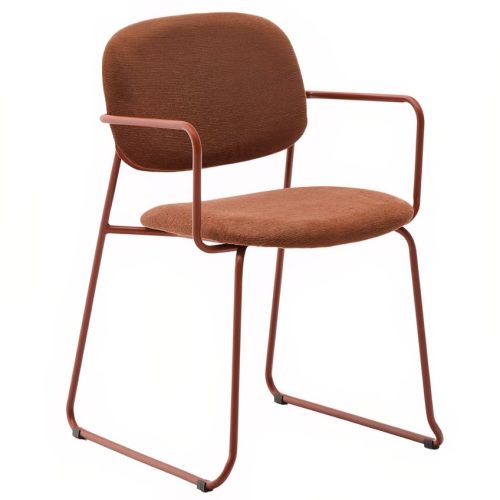 Terakotově červená jídelní židle Kave Home Meli II. Kave Home