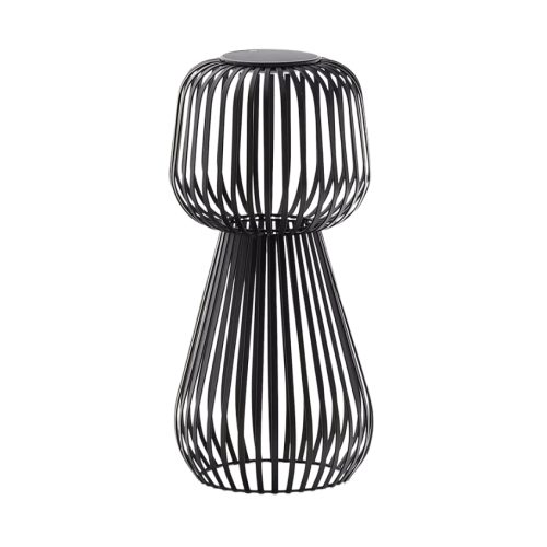 Černá kovová zahradní solární LED lampa Kave Home Reiba Kave Home