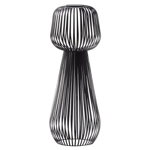 Černá kovová zahradní solární LED lampa Kave Home Reiba 72 cm Kave Home