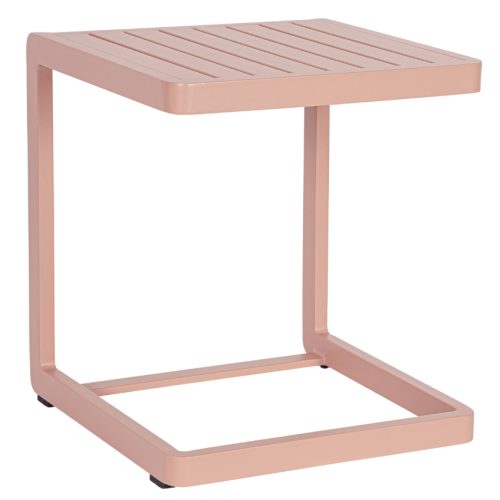 Růžový kovový zahradní stolek Bizzotto Konnor 40 x 40 cm Bizzotto