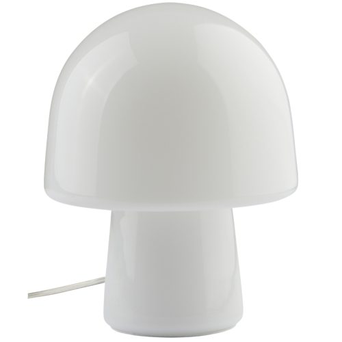 Jotex Opálově bílá skleněná stolní lampa THETYS Jotex