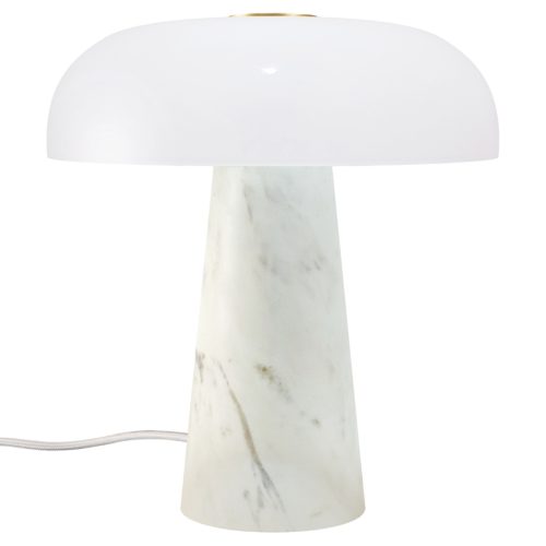Nordlux Bílá mramorová stolní lampa Glossy Mini Nordlux