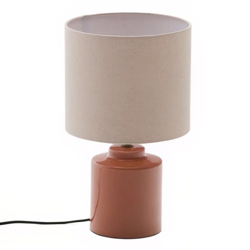 Oranžovočervená keramická stolní lampa Kave Home Daeli Kave Home