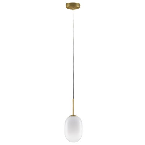 Bílé skleněné závěsné světlo Nova Luce Chrysi 12 cm Nova Luce