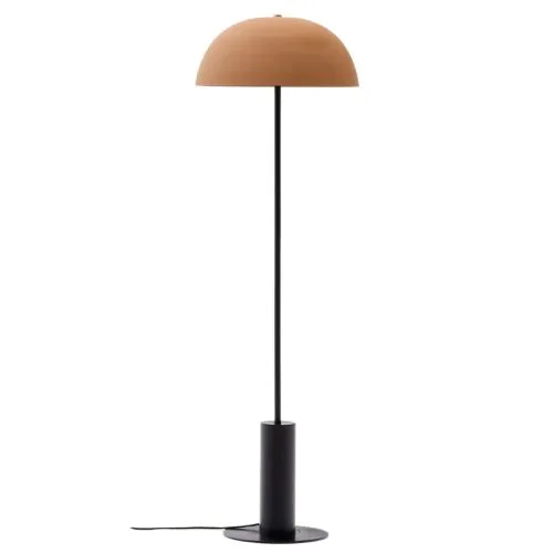 Kave Home Béžová kovová stojací lampa Nibla 140 cm