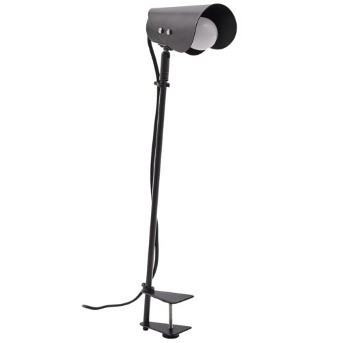 Černá kovová stolní lampa s klipem Kave Home Jula Kave Home