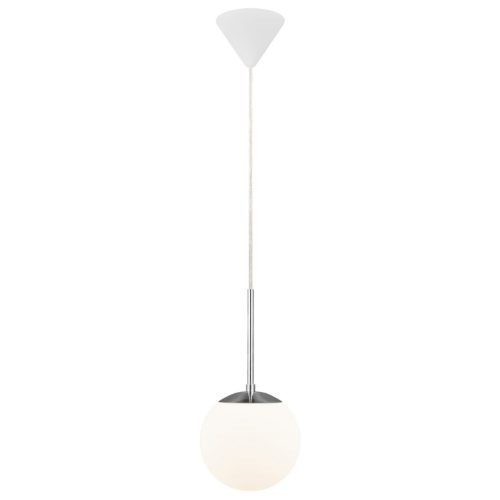 Nordlux Opálově bílé skleněné závěsné světlo Cafe 15 cm Nordlux