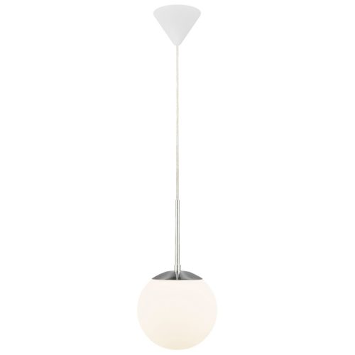 Nordlux Opálově bílé skleněné závěsné světlo Cafe 20 cm Nordlux