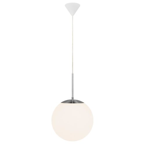 Nordlux Opálově bílé skleněné závěsné světlo Cafe 25 cm Nordlux