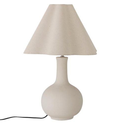 Bílá kameninová stolní lampa Bloomingville Heide Bloomingville