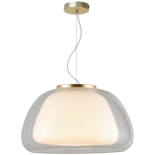 Nordlux Opálově bílé skleněné závěsné světlo Jelly 39 cm Nordlux