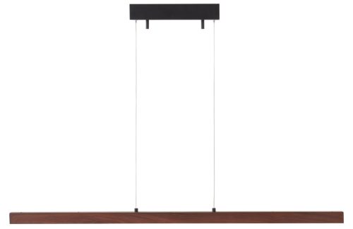 Jotex Kovové závěsné LED světlo METIS 120 cm s ořechovým dekorem Jotex