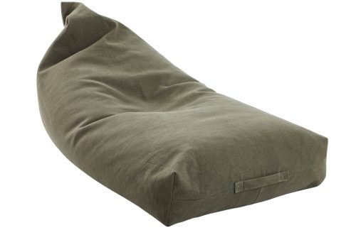 Jotex Olivově zelený dětský sedací pytel BEAN MINI 110 x 60 cm Jotex