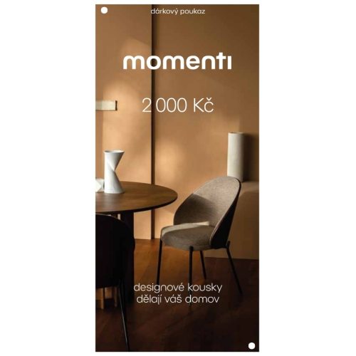 momenti Designový e-poukaz 2000 Kč momenti