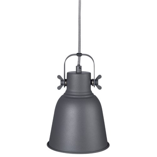 Nordlux Antracitově šedé kovové závěsné světlo Adrian 16 cm Nordlux