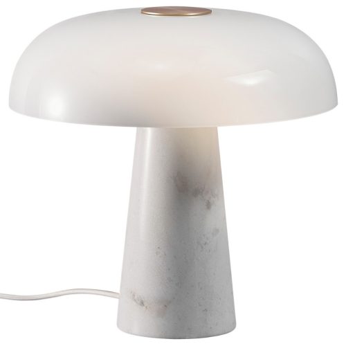 Nordlux Bílá mramorová stolní lampa Glossy Nordlux