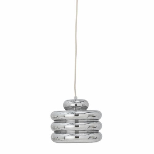 Stříbrné skleněné závěsné světlo Bloomingville Spike 24 cm Bloomingville