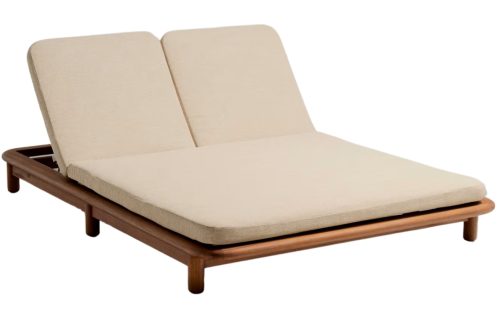 Teakové zahradní dvojlehátko Kave Home Turqueta Kave Home