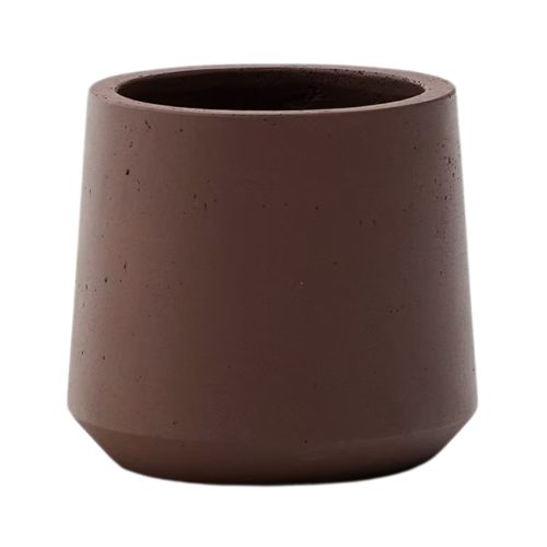 Terakotově červený cementový zahradní květináč Kave Home Calun I. Kave Home