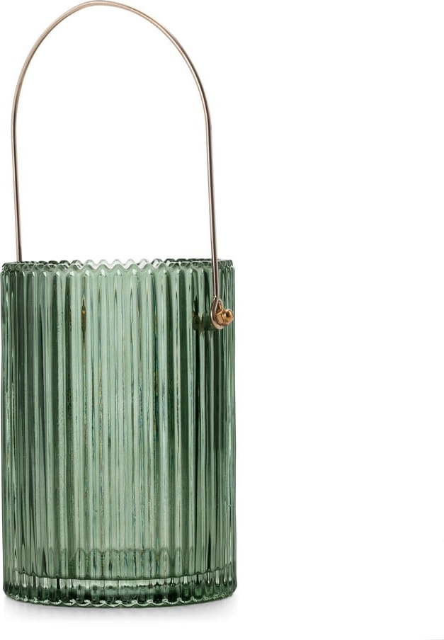 Zelená skleněná váza (výška 15 cm) Lanate – Restilo Restilo