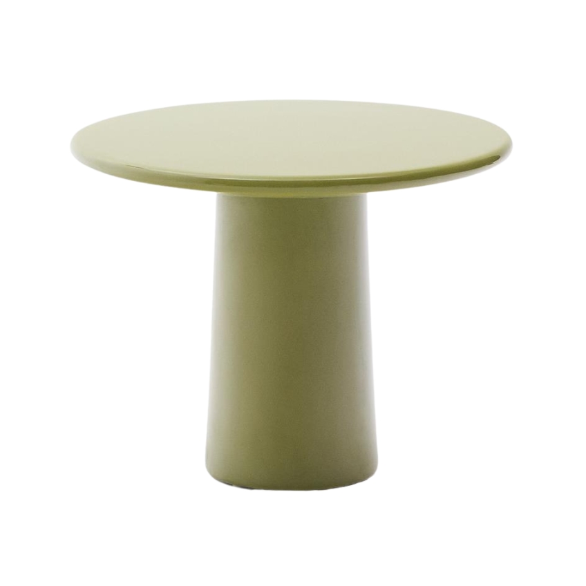 Zelený zahradní stolek Kave Home Albanella 65 cm Kave Home