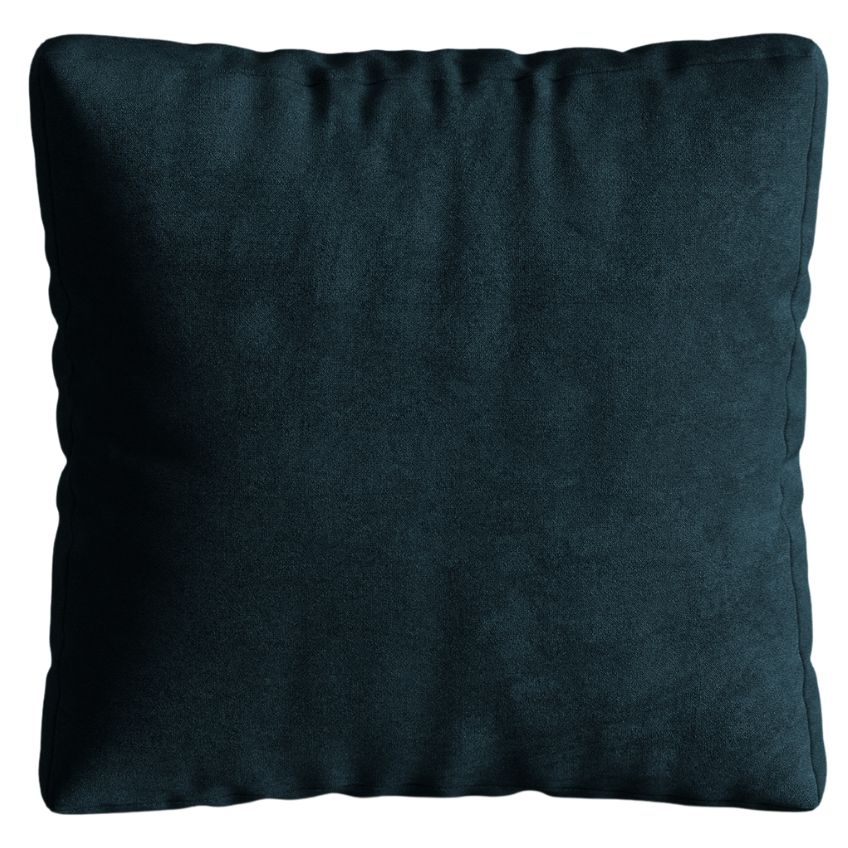 Tmavě modrý sametový polštář MICADONI Martina 65 x 65 cm Micadoni