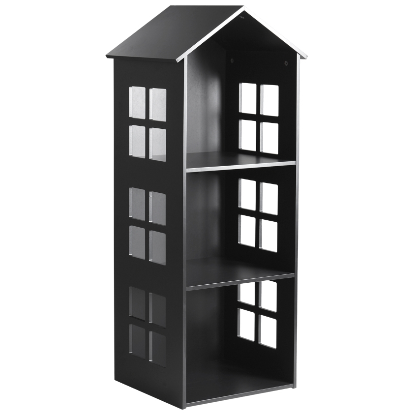 Jotex Černá lakovaná dětská knihovna SEVILLA 117 x 47 cm Jotex