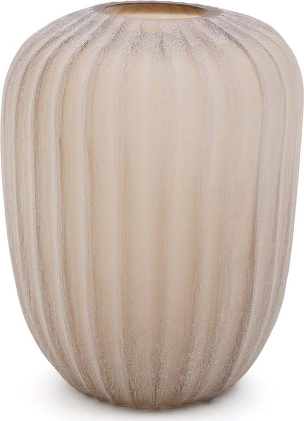 Béžová skleněná váza (výška 27 cm) Lumia – Kave Home Kave Home