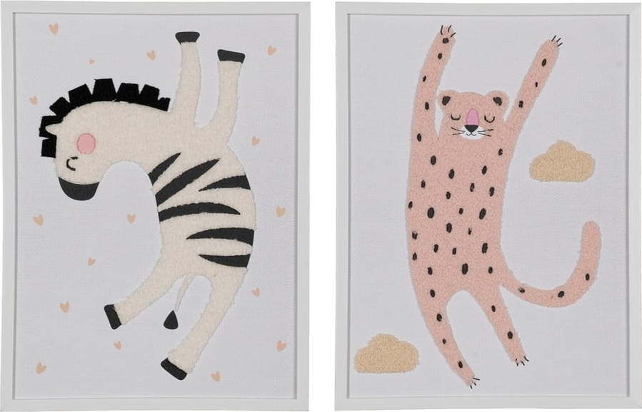 Dětské obrázky v sadě 2 ks 30x40 cm Animals – Ixia Ixia