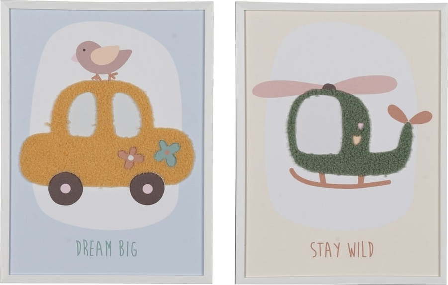 Dětské obrázky v sadě 2 ks 30x40 cm Vehicles – Ixia Ixia